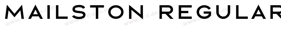 Mailston Regular字体转换